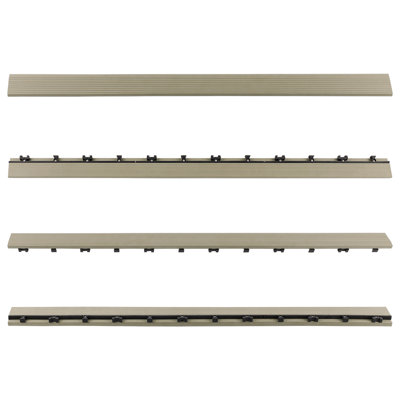 36'' L x 2'' W Composite Interlocking Deck Side Trim