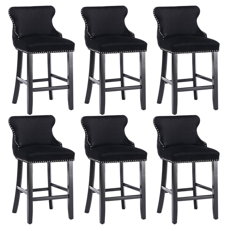 Tabouret de bar 26,7 po, Noir