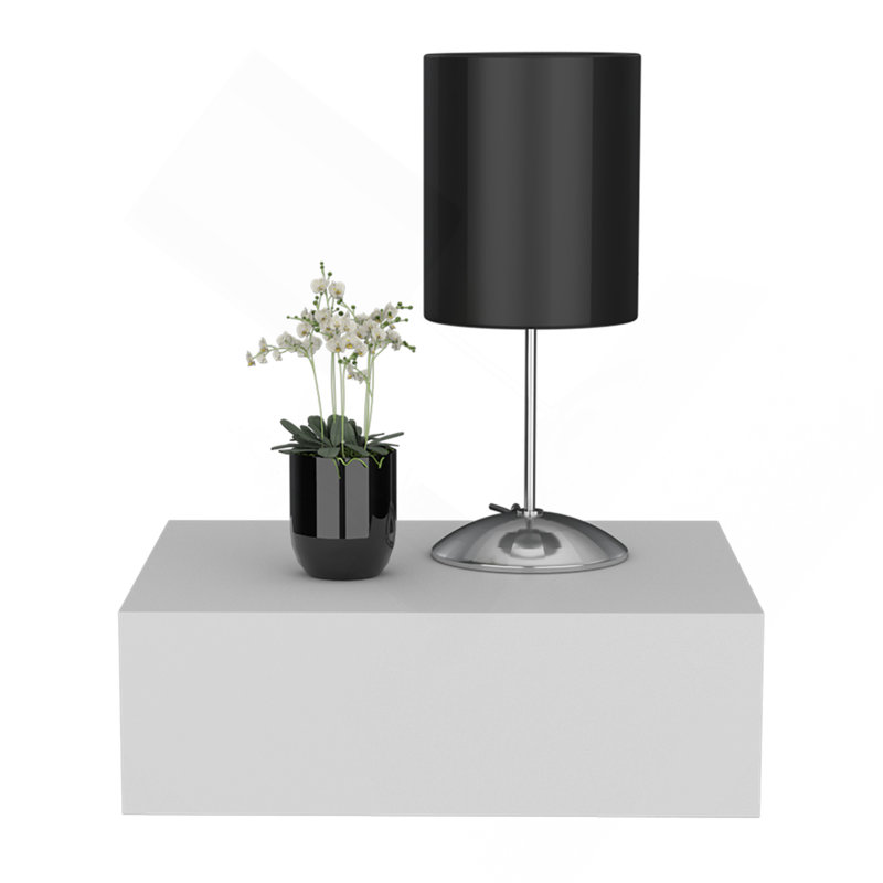 Nightstand Isola, Bedroom, White, White