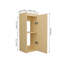 Armoire murale en bambou à grande capacité, de conception rustique avec rangement spacieux pour les salles de bain modernes