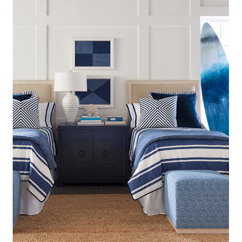 Summerhouse Square Pillow Cover & Insert, Feather