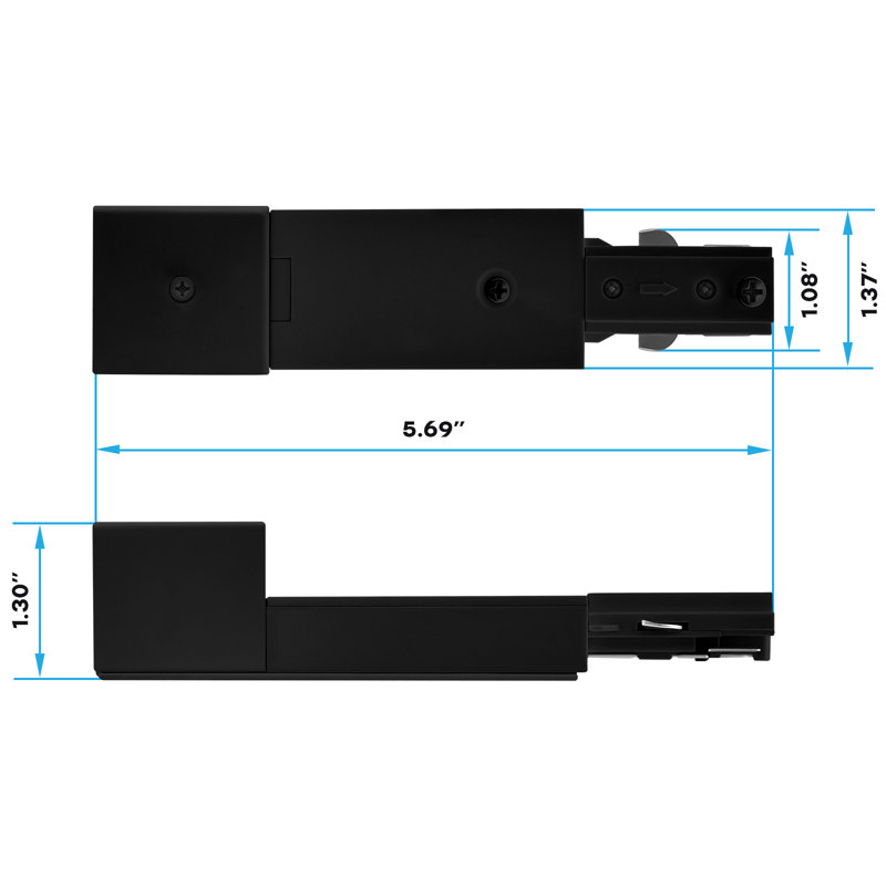 Monteur de conduit luxueux Luxrite, Noir