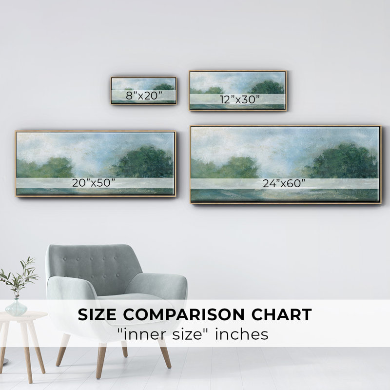 Summer Afternoon- Framed Canvas, 20" H x 50" W