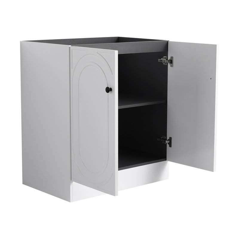 Freestanding Bathroom Vanity-Excluding Sink, White
