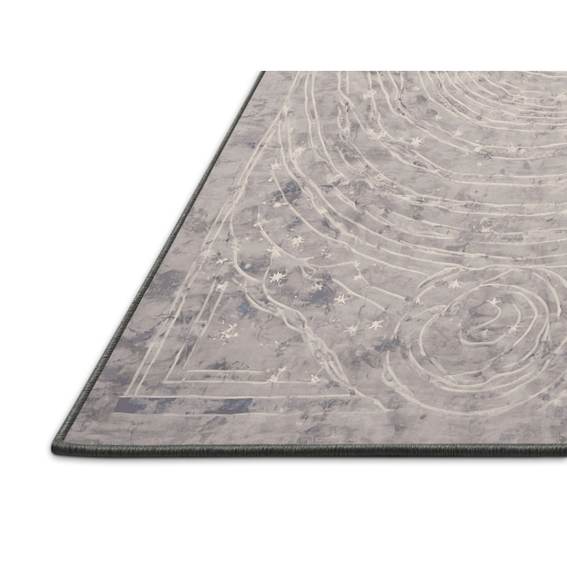 Tapis gris soyeux et moelleux, Tapis de couloir 2 pi x 4 pi