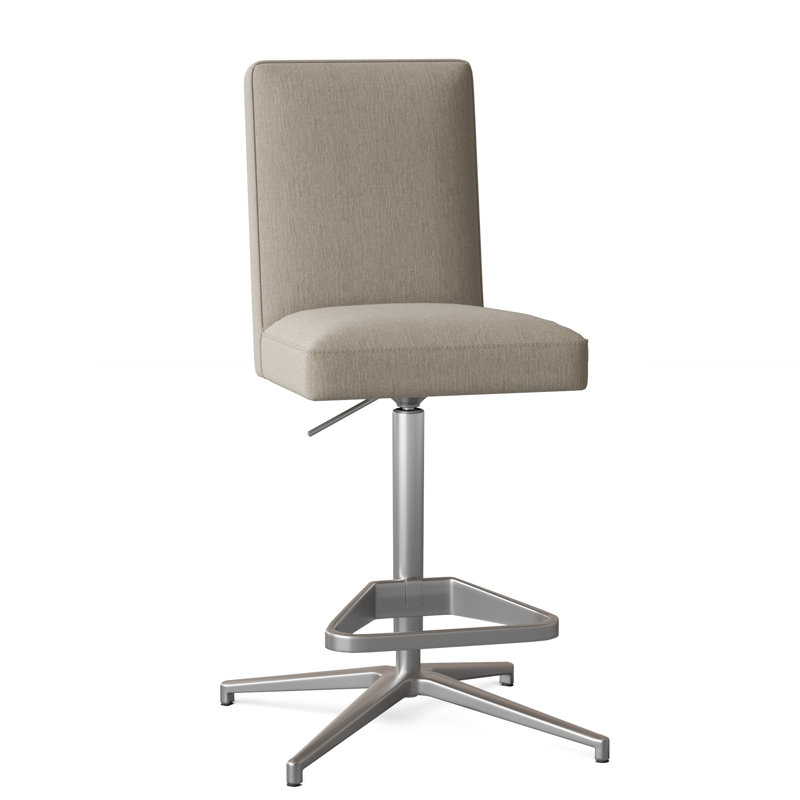 Tabouret de bar à hauteur ajustable Uma, 3156 Lin