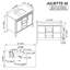 Meuble-lavabo autoportant en noyer chaud avec plateau en quartz blanc OVE Juliette OVE