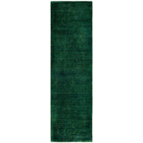 Overdyed One-of-a-Kind 2' 7" X 9' 0" Hand Knotted Area Rug