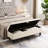 59" Storage Bed Bench In Beige, Contemporary Design For A Comfortable Home Interior Multifunctional Beige Fabric, Life-349929434