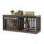 Archie & Oscar™ 71'' Double Dog Crate Furniture With Sliding Doors & Bowl-872937091