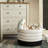 Large Cotton Rope Basket, Blanket Basket for Living Room, Baby Laundry Blanket Basket with Handle-2093840396