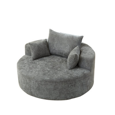 Comfortable Chenille Accent Chairs, Fluffy Sleeper Chair For Modern Living Spaces