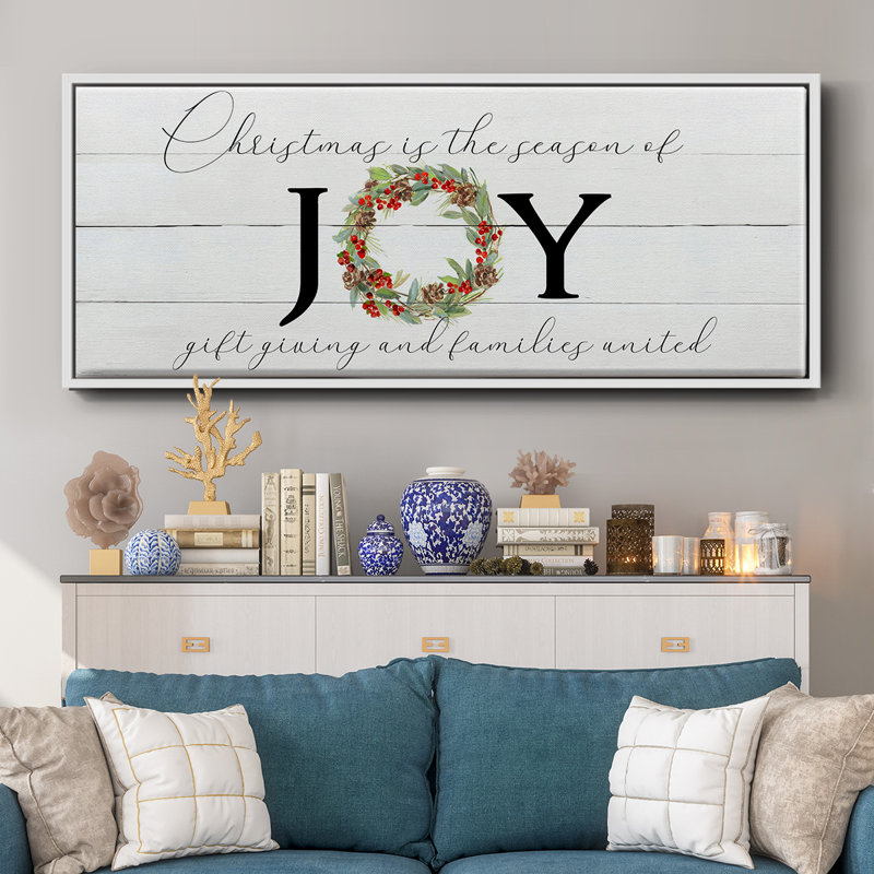 Season of Joy - toile encadrée, H 20 po x l 50 po