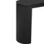 Console moderne noire avec surface spacieuse et style courbé pour la maison-1464504146