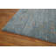 Élégant tapis de style Gabbeh 5 x 5 avec des détails de bordure subtils dans des tons bleus