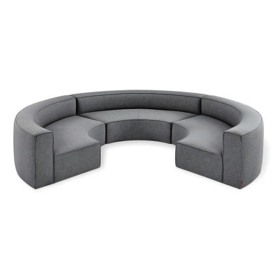 Mix Modular Upholstered U-Shaped Sectional Reversible