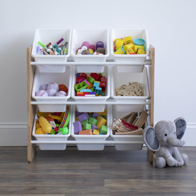 Heineman Isabelle & Max™ Toy Organizer with Bins, White/Brown