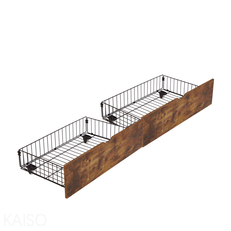 Grands tiroirs de rangement sous le lit, Grand lit