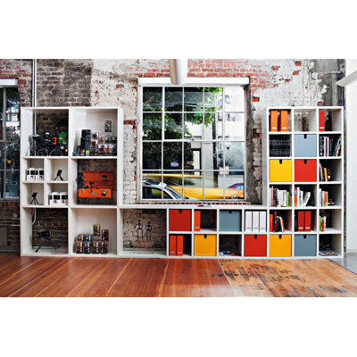 Bibliothèque empilable de cube Polvara
