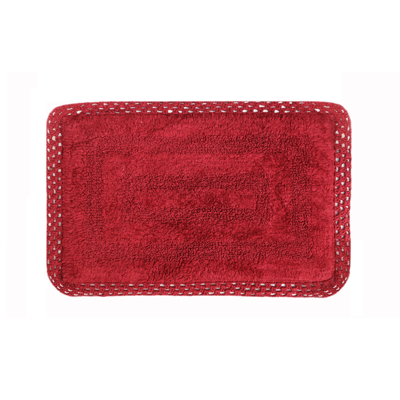 Tapis pour salle de bain Adiraica, Vin rouge
