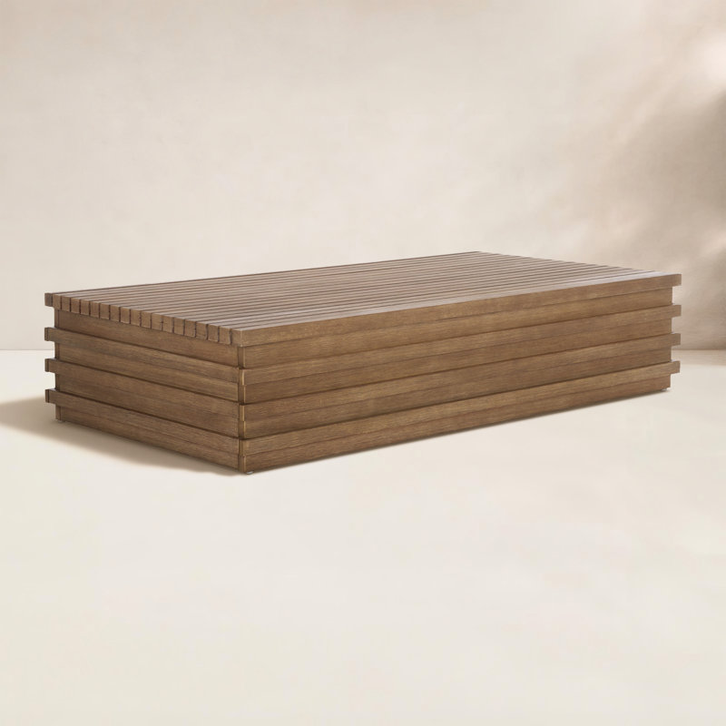 Tortuga Eucalyptus Patio Coffee Table