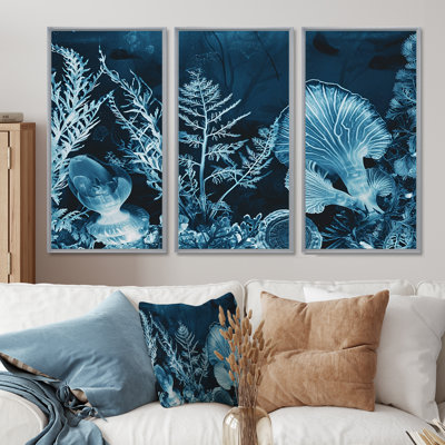 Rizzo - Ensemble d'art mural corail sous l'eau