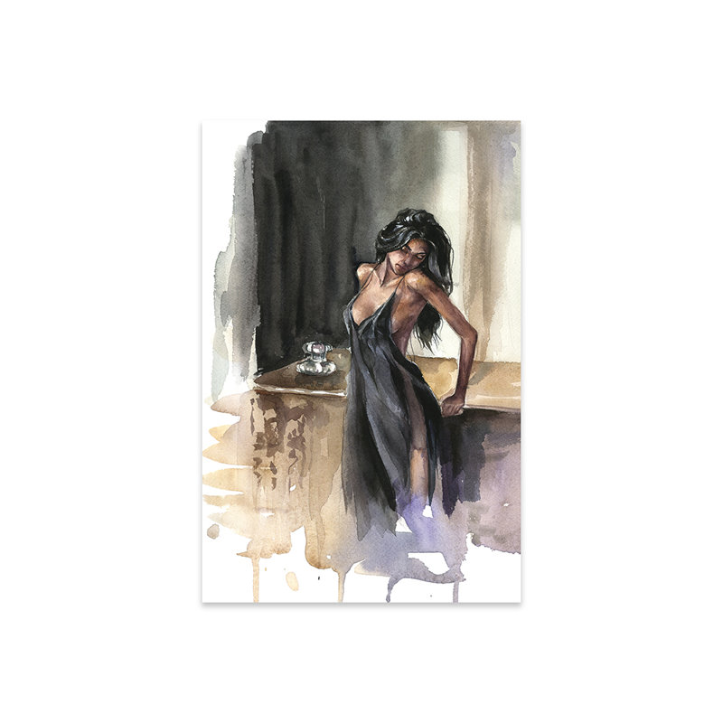 «Lady» par Kira Balan, impression sans cadre, H 24 po x l 16 po x P 0,25 po