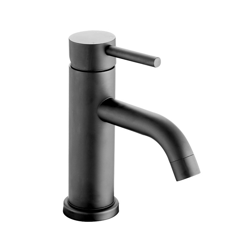 Bathroom Faucet - Single Hole, Modern, Matt Black, Stainless Steel, Easy Install Hole Modern Style, Superior Aerator