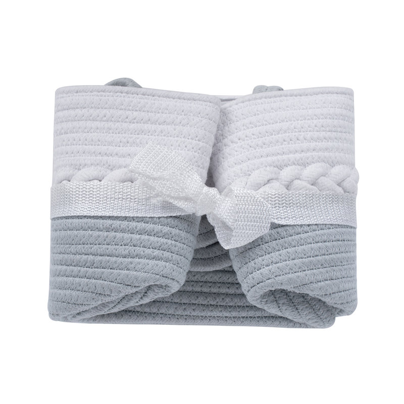 Panier à linge en tissu avec poignées