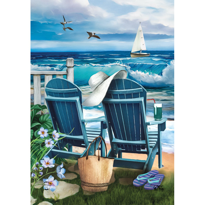 Drapeau de la maison d'été Seaside Escape