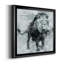Lion - Reproduction d'art graphique sur toile encadrée-185191912-185191913