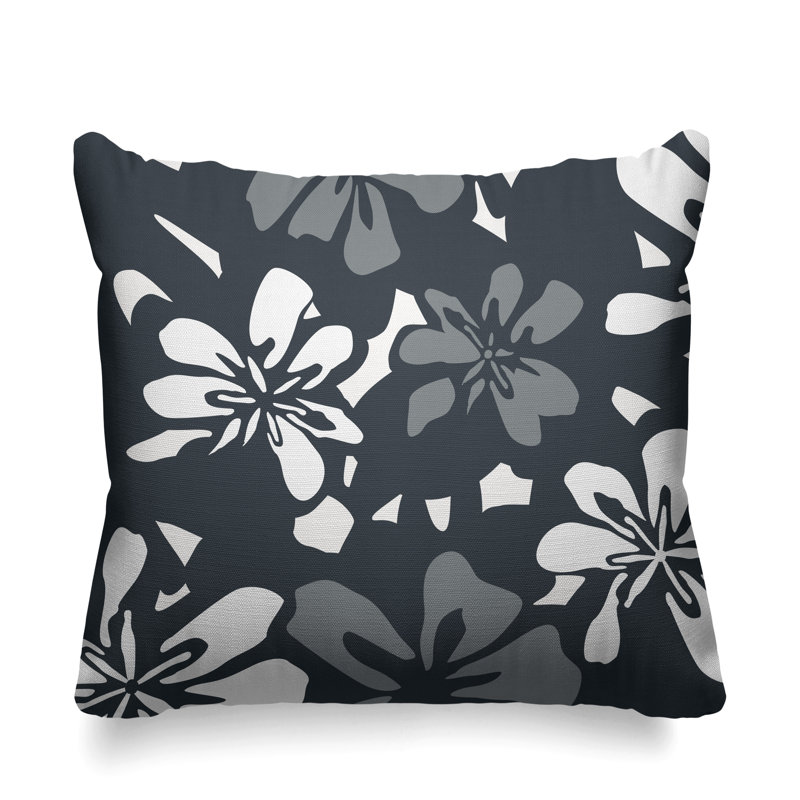 Coussin décoratif intérieur / extérieur Blakely, L 15 po x H 15 po, Gris