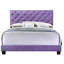 Lit mauve l 64 po x P 83 po - H 48 po, conception transitionnelle rembourrée de mousse