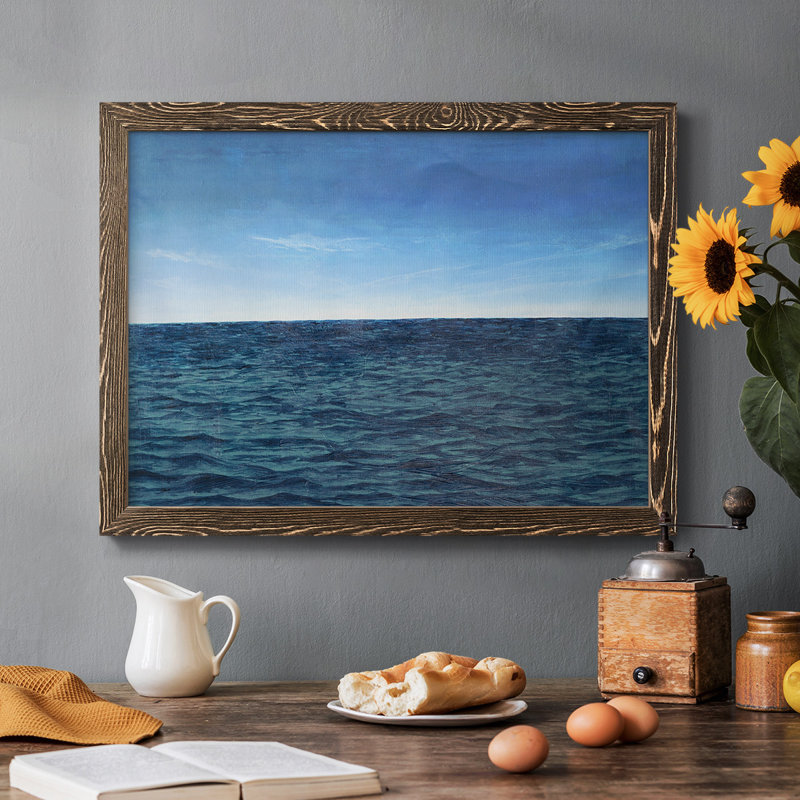 Open Water II, reproduction d'art sur toile, Noyer, H 14 po x l 20 po x P 1,5 po