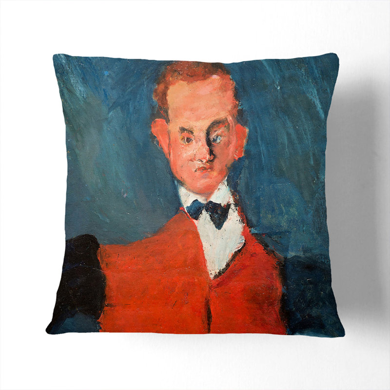 The Waiter Scatter Cushion with Filling, 55cm H x 55cm W x 20cm D