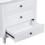 Table de chevet 3 - Rail coulissant lisse et blanc pour la fabrication en métal d'une armoire de rangement pour chambre à coucher-1427424445