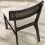 Elnathan Natural Fabric Rattan Back Dining Chairs
