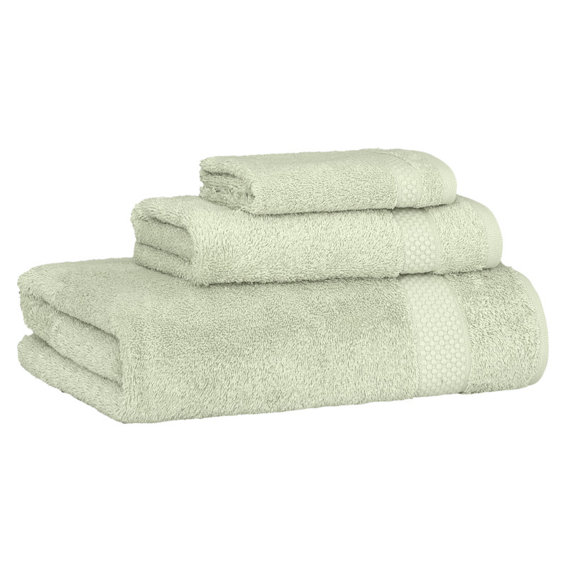 Ensemble de serviettes en coton éponge Starlight, Light Green