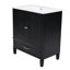 Meuble-lavabo de salle de bain avec lavabo, espace de rangement multifonctionnel de style rétro et tablette de porte-1940749278