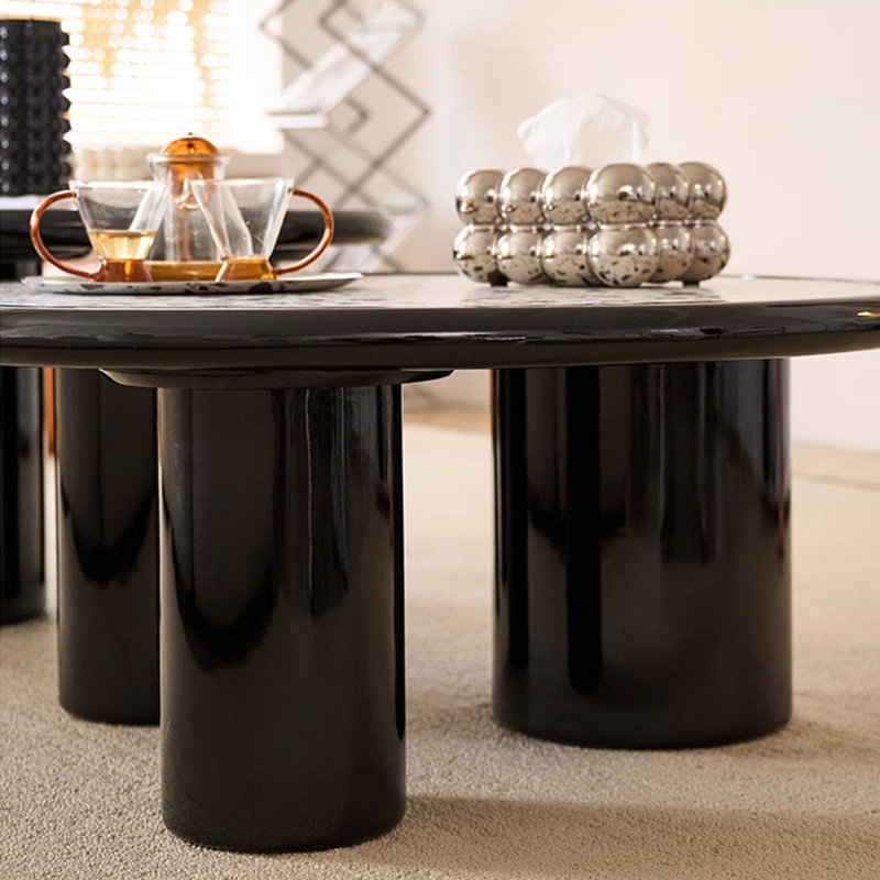 Minimalist Coffee Table with Terrazzo Top