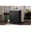 Meuble-lavabo autoportant de 61 cm (24 po) avec lavabo, tiroir rabattable, 3 tiroirs et armoire de rangement, noir