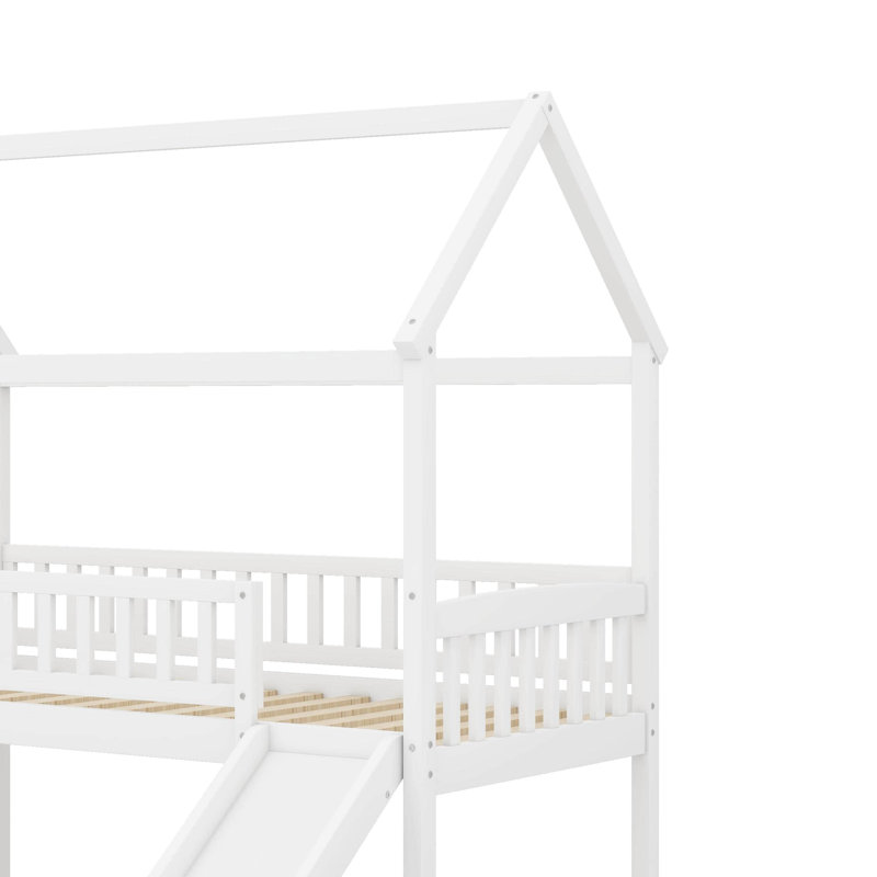 Twin Over Twin Bunk Bed With Slide