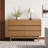 47.3" W Oak 6-Drawer Dresser with Rounded Corners