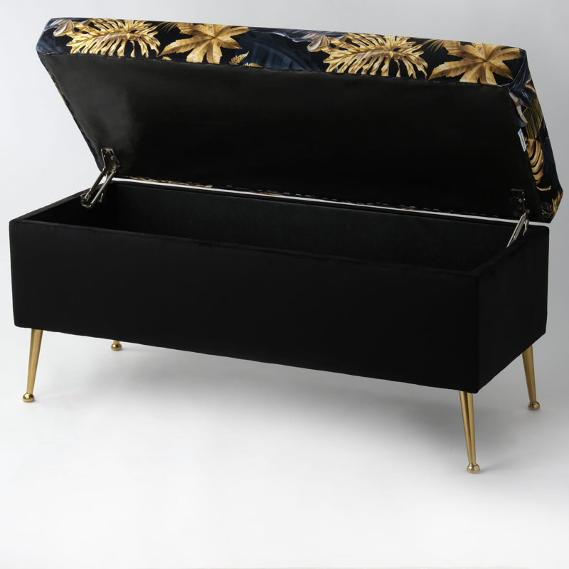 Upholstered Storage Bench, H47 x W110 x D30cm
