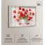 «Red Blooms in a Vase Shadowbox», art mural occidental par Art Remedy-115121107-115121112