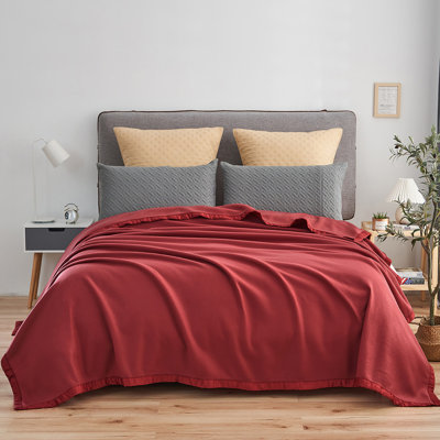 PFB20210529 Plain Weave / Muslin Throw Blanket