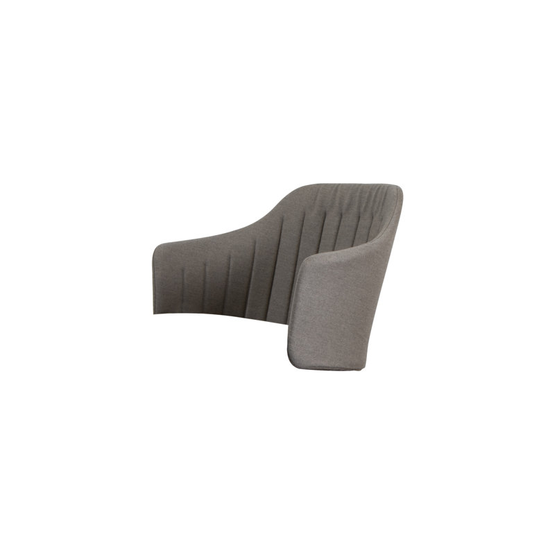 Choice Chair Outdoor and Sledge Base with Upholstery Cover Set (Cane-line Natte Seat-Back Cover), Black/Taupe
