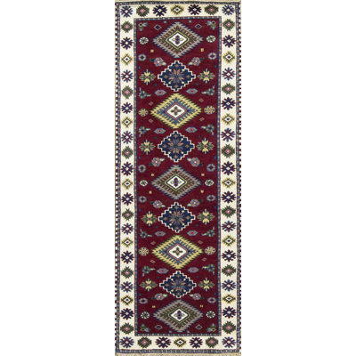 Kazak Hand Woven Wool Oriental Area Rug