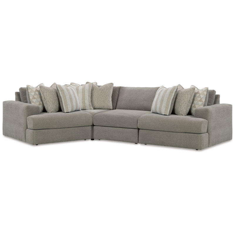 Canapé modulaire 5 pièces Avaliyah, H 37 po x l 124 po x P 90 po, Orienté à gauche (vu de face)