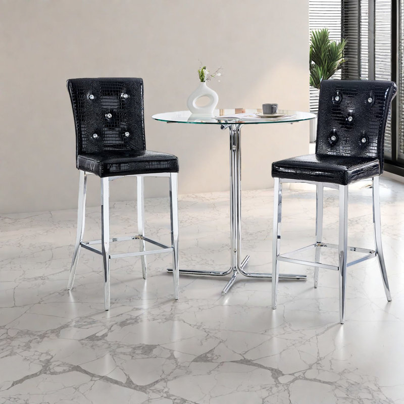Dining Table Sets(must Include Both Table And Chair), Glass Metal Modern Kitchen Set